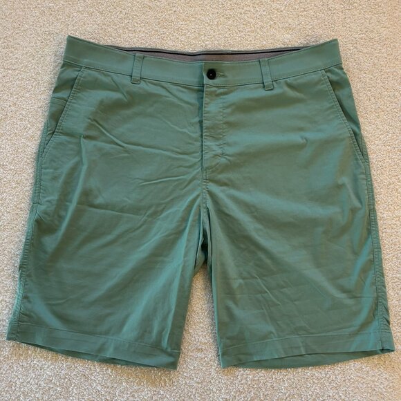 Nike Golf Nike Dri-FIT UV Flat Front Chino Golf Shorts 38, HEALING JADE - Picture 1 of 5